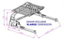 Mercedes X class 2017–2020 Dakar-rollbar LED-valoilla (rullakannelle) kuva 7